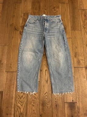 Madewell Light Blue Barrel Jeans